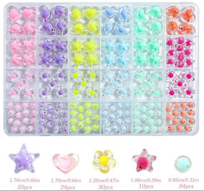 Actual product image MU Classic Kinder Perlen Schmuck DIY für Armband und Kette