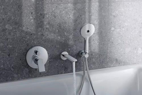 Produktbild Duravit Handbrause 3jet Click! 120 MinusFlow, UV065201 (3 Strahlarten, 9.50 l/min)