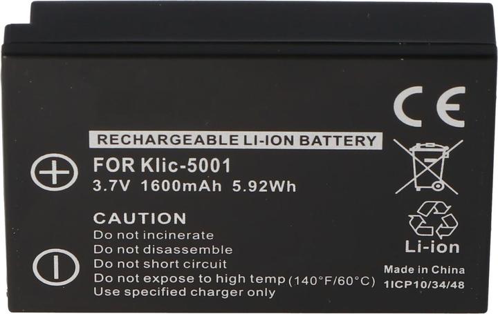 Actual product image Kodak Akku KLIC-5001, DX6490, DX7740 (Camera battery)
