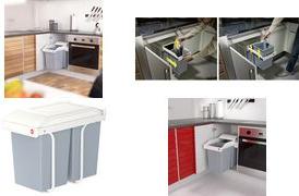 Produktbild Hailo Multi-Box duo L, Einbau-Mülleimer, 2x14 ltr (30 l)