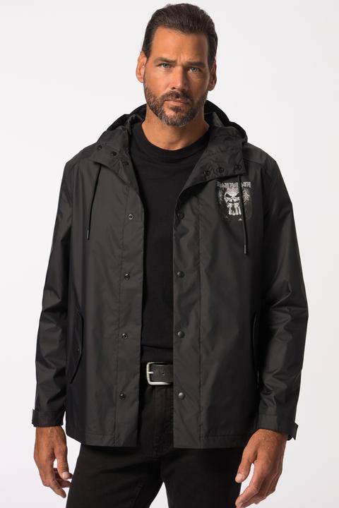 Produktbild JP1880 Regenjacke, Iron Maiden, wasserabweisend, Kapuze, Zipper, leichtes Futter (4XL)