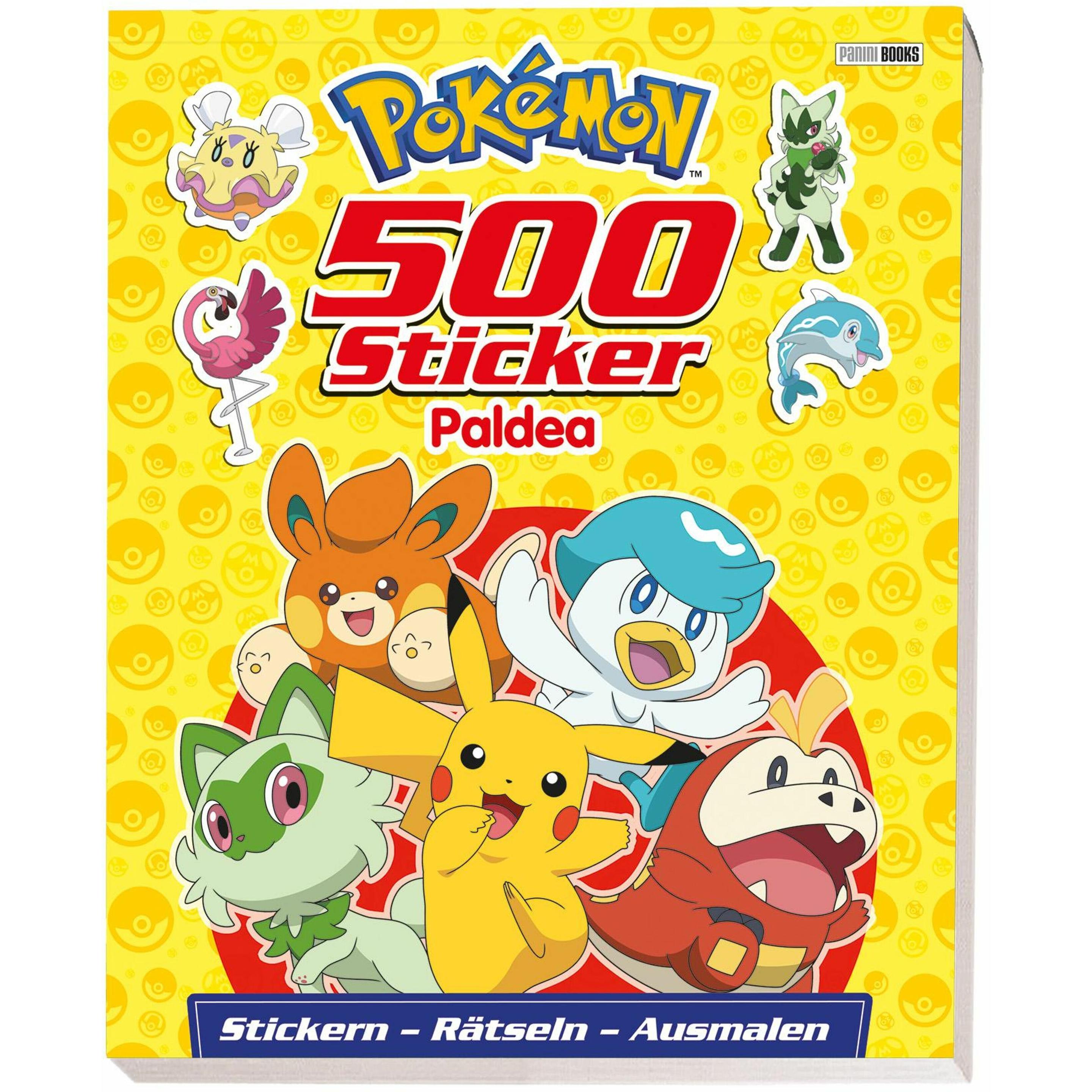 Panini Pokémon: 500 Sticker Paldea - Stickern - Rätseln - Ausmalen ...