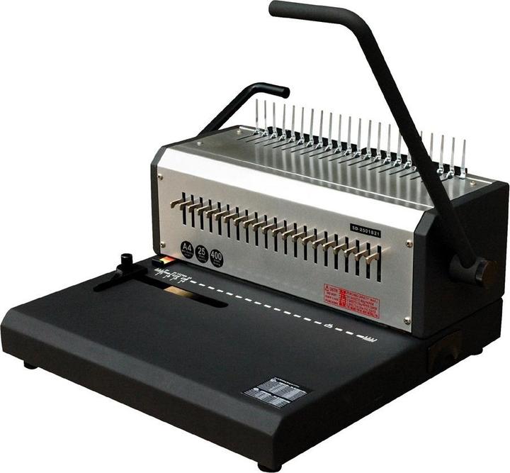 Produktbild pavo Restposten: Plastikbindeger„t HD comb binder, silber / (Plastikbindung)