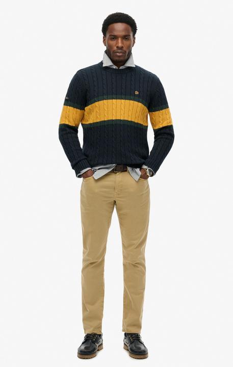 Produktbild Superdry Gestreifter Pullover aus gedrehtem Baumwollstrick (L)