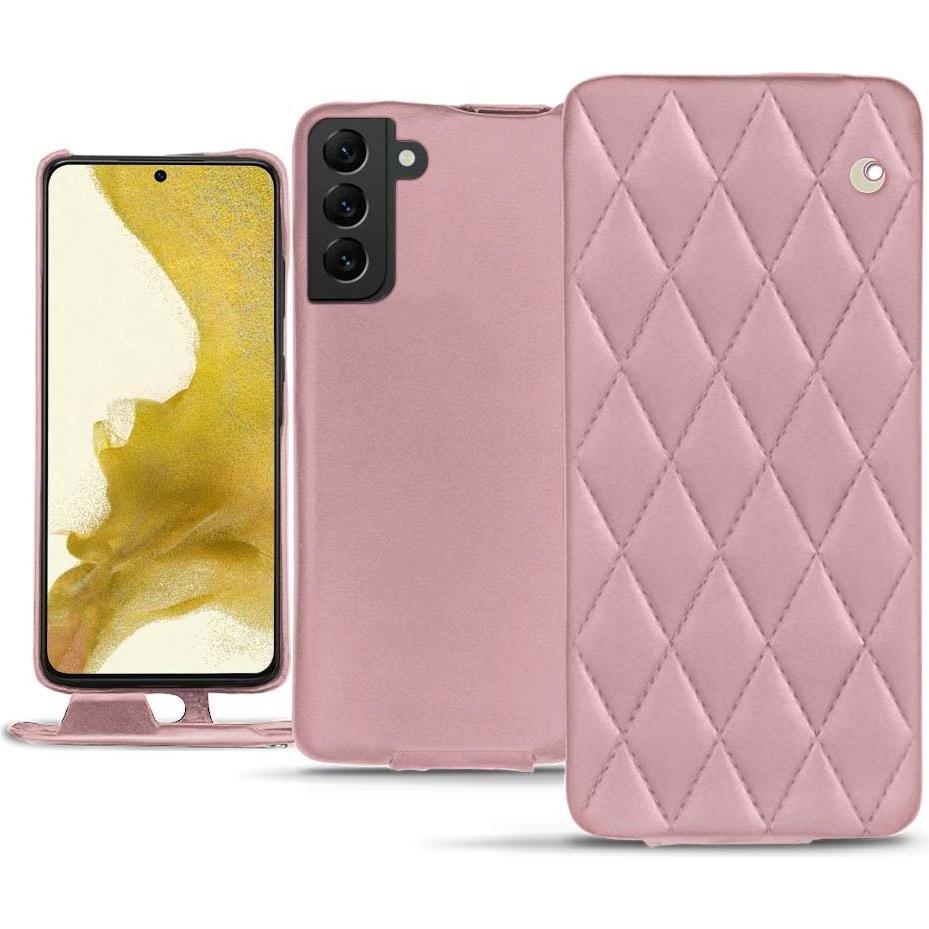 Thumbnail - Noreve Lederschutzhülle vertikal (Samsung Galaxy S22), Smartphone Hülle, Rosa
