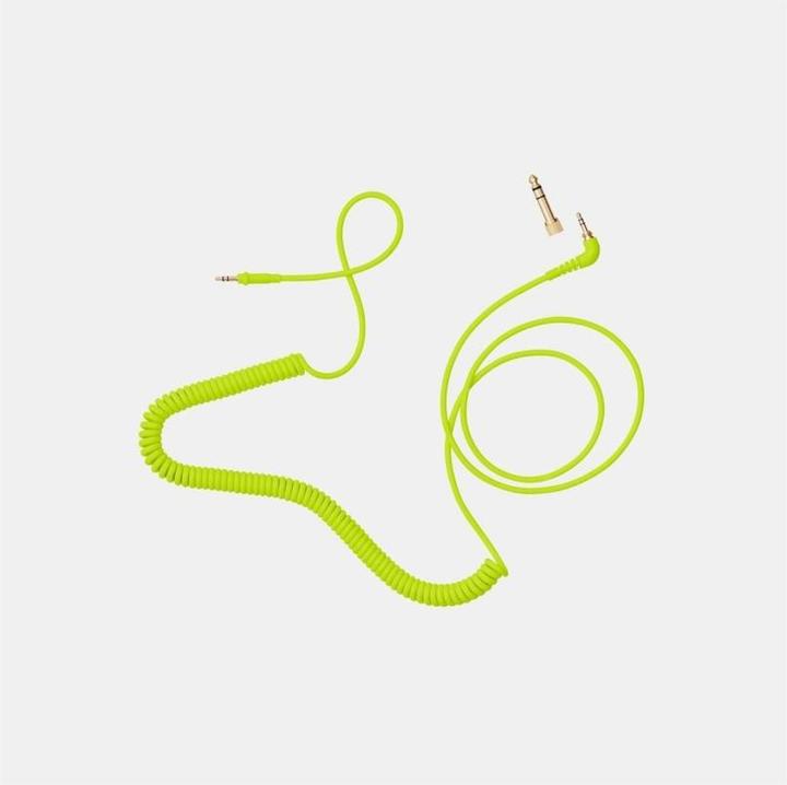 Aiaiai C18 - Spirale - 1,5 m - Adaptateur - Néon (1.5m, Jack 3.5mm)