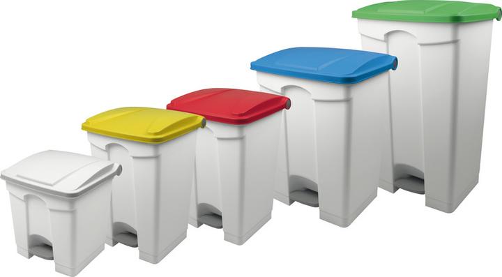 Immagine prodotto Helit Cestino per carta straccia 18 l H331xØ315 mm con bordo maniglia plastica grigio chiaro (18 l)