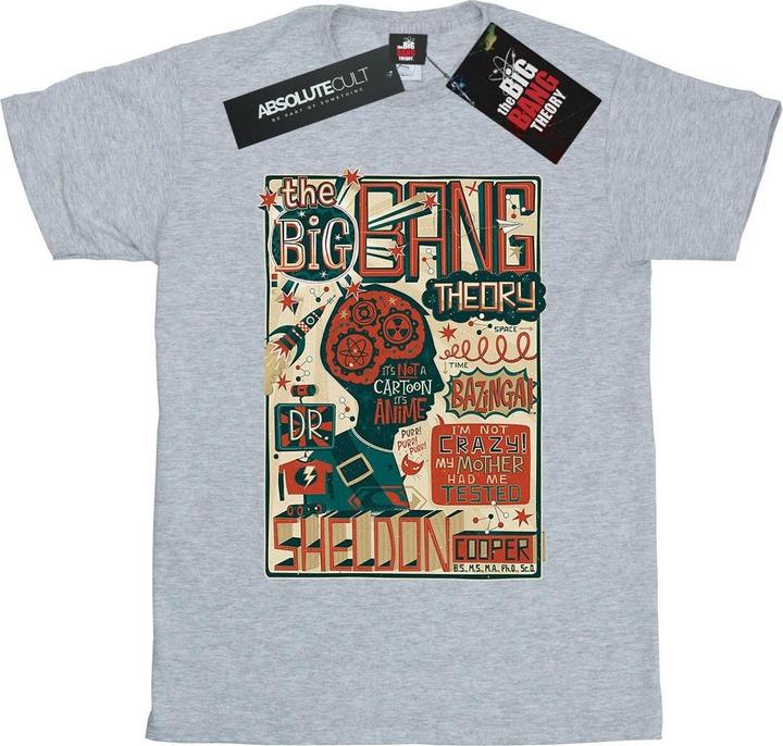 Produktbild Big Bang Theory Infografik Poster Baumwolle Boyfriend TShirt (M)