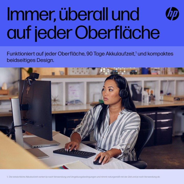 Image du produit HP 715 RECHBL Souris Bluetooth Mult-Dvc (Sans fil, Filaire)