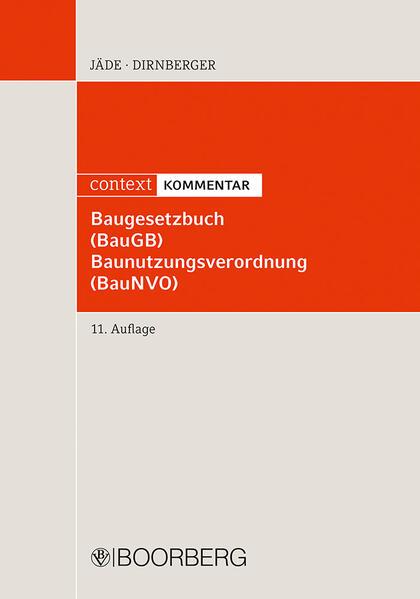Produktbild Baugesetzbuch, Baunutzungsverordnung (Deutsch, Andreasua Decker, Franz Dirnberger, Henning Jäde, 2025)