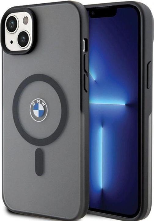 Image du produit BMW Étui BMHMP14MDSLK iPhone 14 Plus 6.7" czarny/black hardcase Signature MagSafe (Apple iPhone 14 Plus)