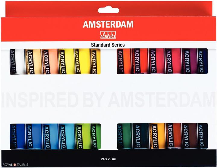 Actual product image Amsterdam Acrylic paint set (Multicoloured, 480 ml)