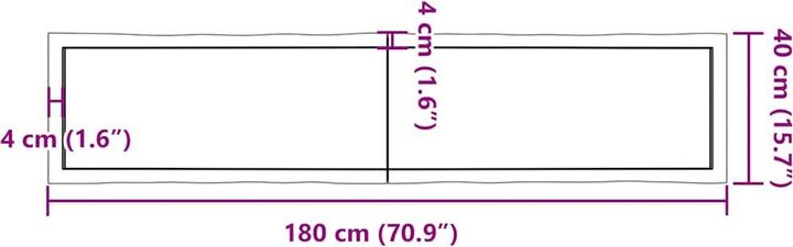 Produktbild VidaXL Aneta (180 x 40 x 6 cm)