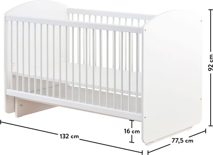 Image du produit Cilek Lit bébé à bascule (70x130cm) (70 x 130 cm)