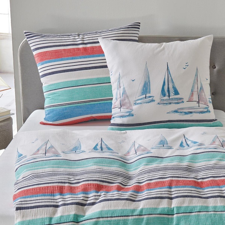 Actual product image Traumschlaf Segelschiff (Bedding set, 135x200 cm + 80x80 cm)