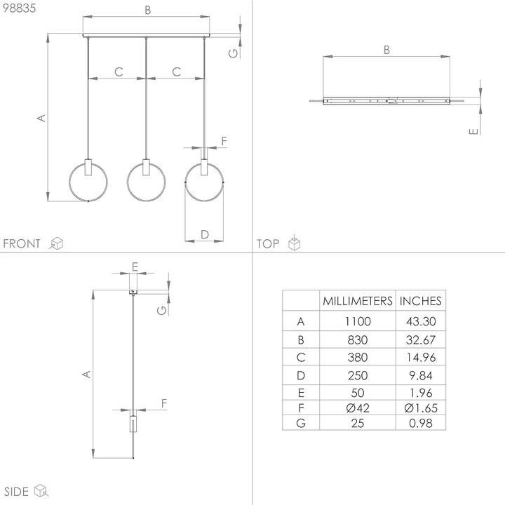 Actual product image EGLO LED pendant light (E27)