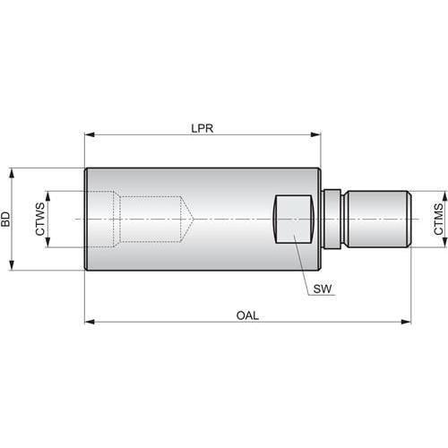 Pramet Frseraufnahme ISO AT.M10-IHA.M10.035 Grundkrper-D. 18mm (AT.M10-IHA.M10.035)