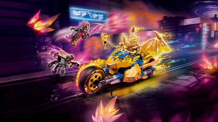 Produktbild LEGO Jays Golddrachen-Motorrad (71768, LEGO Ninjago)
