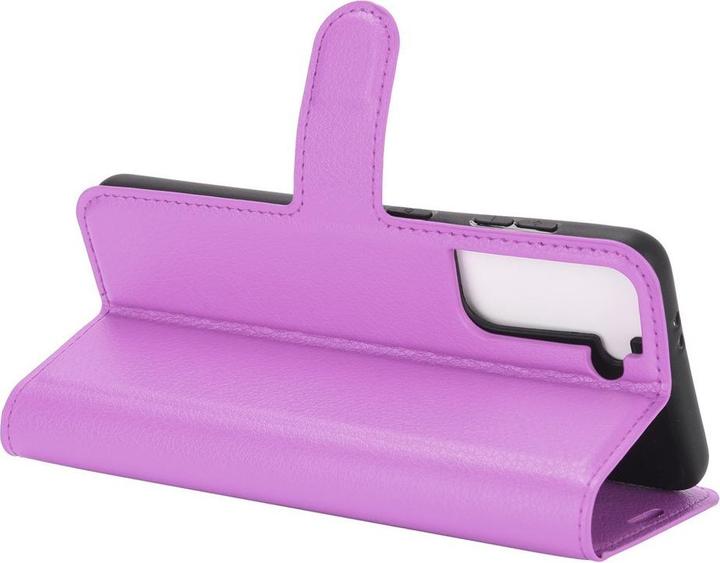 Actual product image Cover-Discount Galaxy S21 - leather case cover purple (Samsung Galaxy S21)