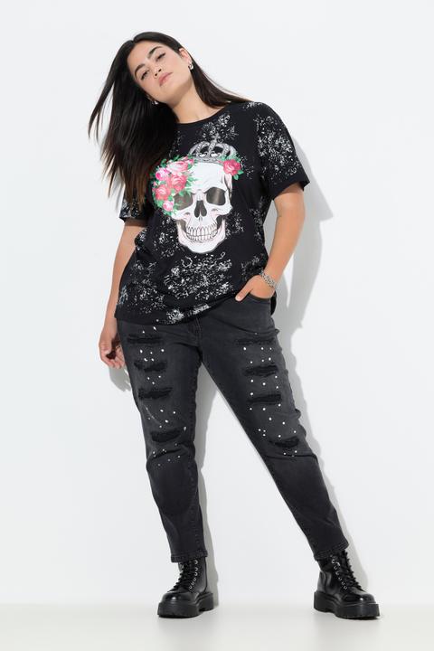 Actual product image Angel of Style Pina push-up jeans, opaque destroyed effects, 5-pocket (50)