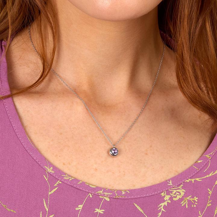 Immagine prodotto Morellato - Charming Silver Necklace with Amethyst Semipreziose SAXN07 (Argento 925)