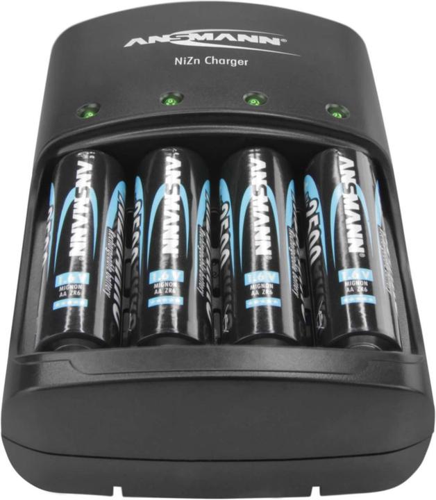 Immagine prodotto Ansmann NiZn-Charger (1 pz., AA / LR6 / LR06 / Mignon / R6 / R14505, AAA / LR03 / Micro / R03 / AM4 / MN2400 / KR03, Caricabatterie senza batteria)
