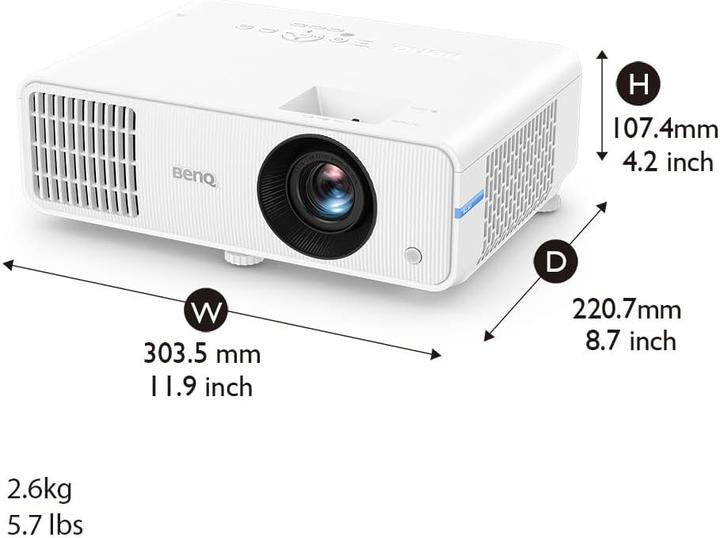 Image du produit BenQ LH550 DLP projecteur 1920x1080 FHD/2600 ANSI lm (Full HD, 2600 lm, 1.49 - 1.64:1)