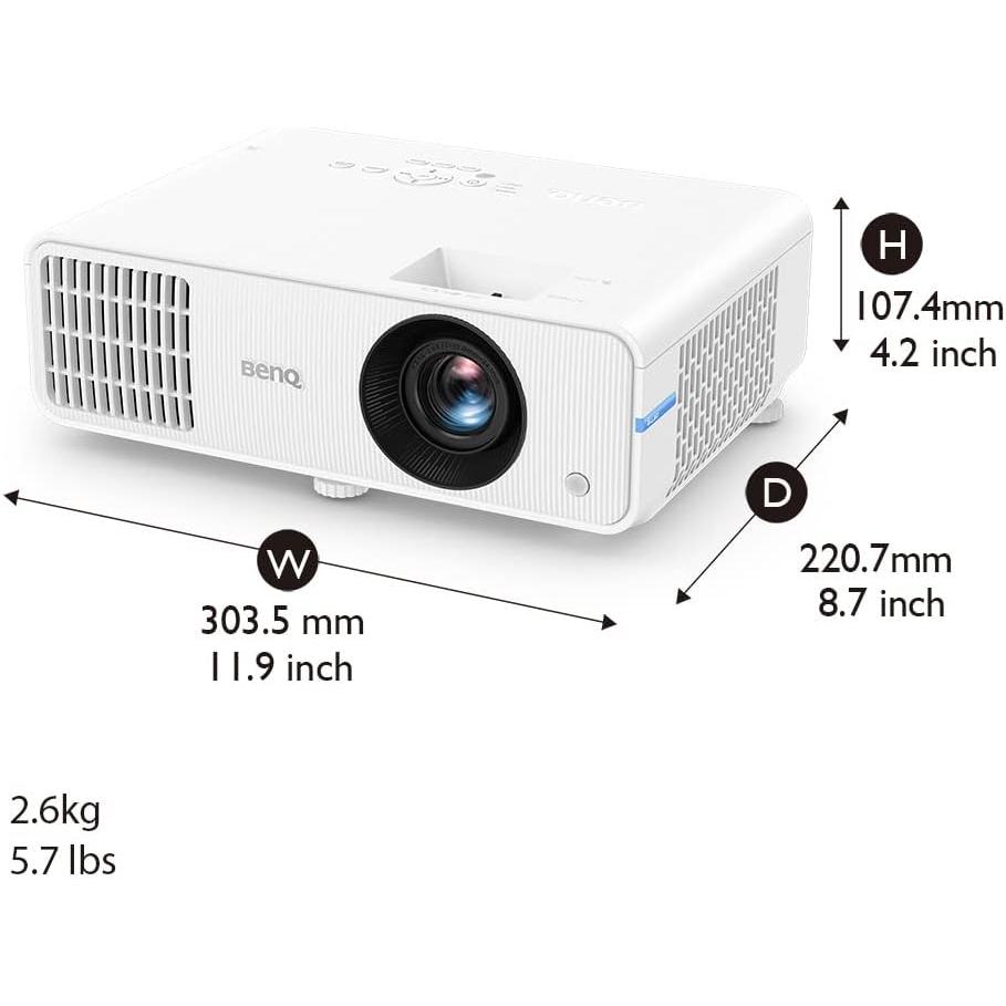 BenQ LH550 DLP-projector 1920x1080 FHD/2600 ANSI lm (Volledige HD, 2600 lm, 1.49 - 1.64:1), Beamer, Wit