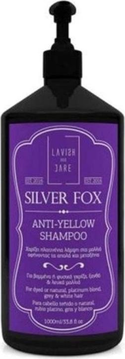 Lavish Care Silver Fox Anti-Yellow Shampoo, 1000 Ml (1000 ml, Flüssiges Shampoo)