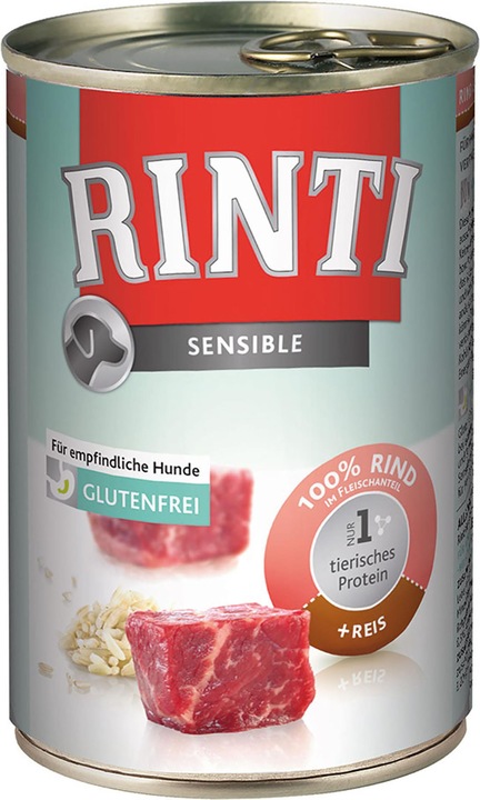 Produktbild Rinti Sensible Rind & Reis (Adult, 1 Stk., 400 g)