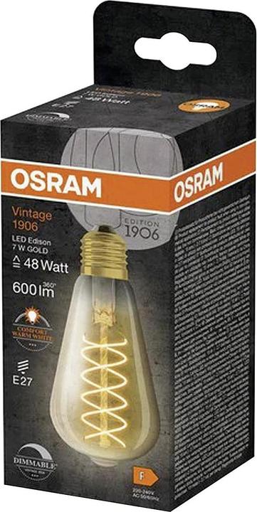 Produktbild Osram Vintage-Lampe (E27, 600 lm, 1x)