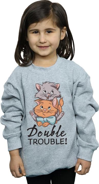 Actual product image Disney Girls The Aristocats Double Trouble Sweatshirt (116)