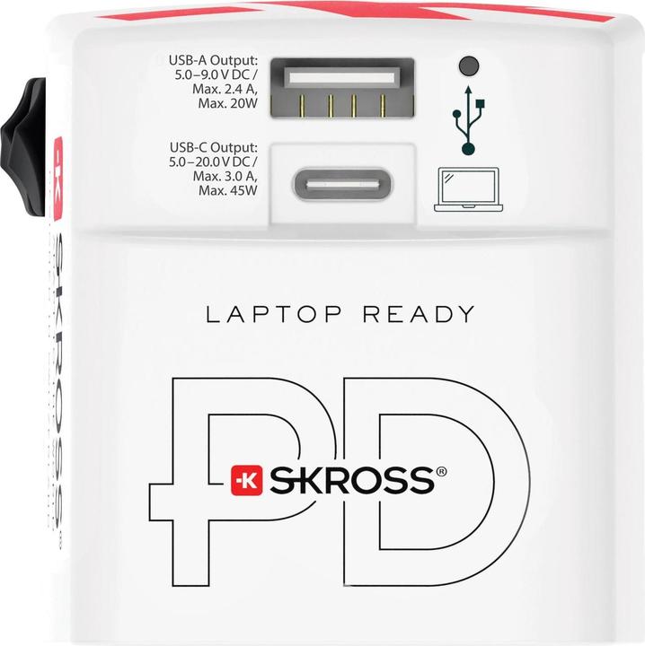 Immagine prodotto Skross 1302332 Caricabatterie da viaggio World AC45PD