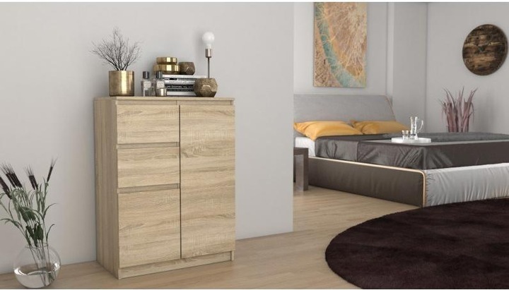 Produktbild Topeshop 2D2S SONOMA Kommode (70 x 40 x 97 cm)