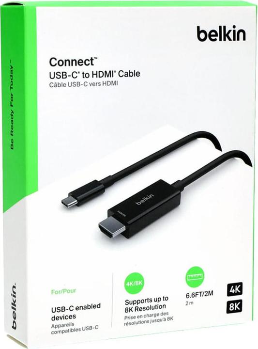 Produktbild Belkin USB Typ C – HDMI (2 m, USB Typ C, HDMI, 2.1)