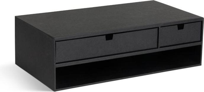 Produktbild Bigso Monitorständer Box Leinenbezug Ted Charcoal