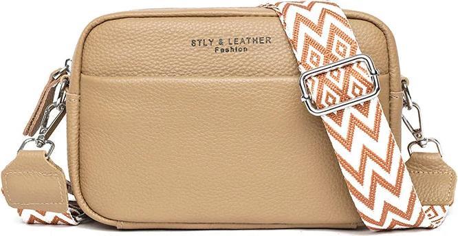 Only-Bags.Store Echtes Leder Crossbody Tasche Schultertaschen Handtasche