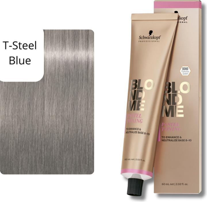 Immagine prodotto Schwarzkopf Blondme - Tonalità pastello blu acciaio (T-Blu acciaio)