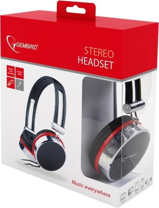 Immagine prodotto Gembird Cuffie MHS-903 (nero, argento) (Cablato)