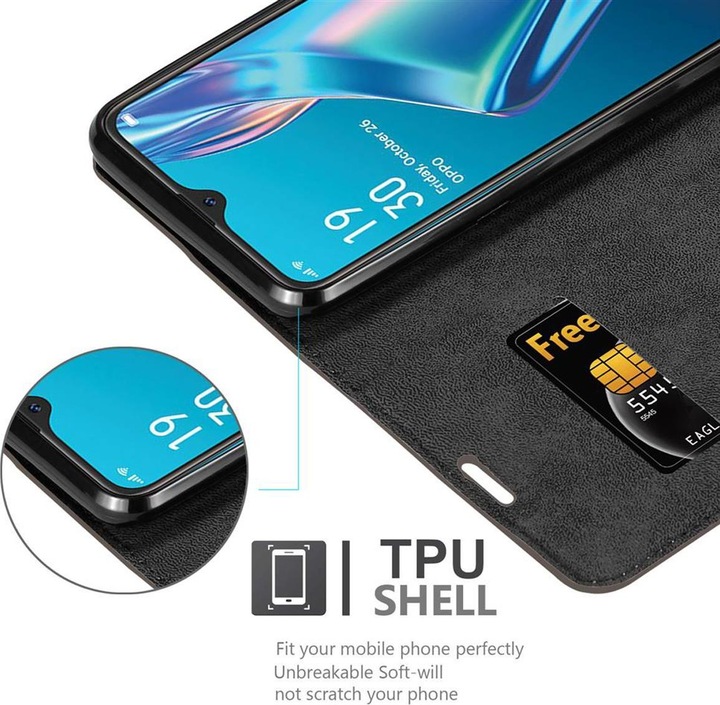 Produktbild Cadorabo Book Invisible Magnet Cover (Oppo A12)