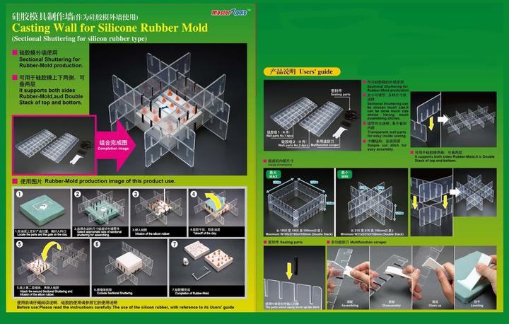 Produktbild Master Tools Casting Wall for Silicone Rubber Mould