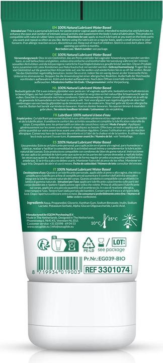 Productafbeelding EasyGlide Bio & Naturel Lubrifiant à base d'eau Sans parfum - 100 ml (100 ml)