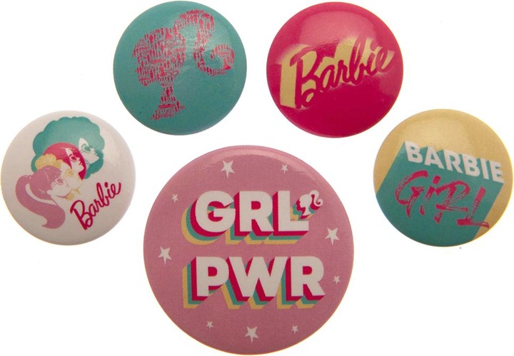 Actual product image Barbie Assorted Designs Badge Set