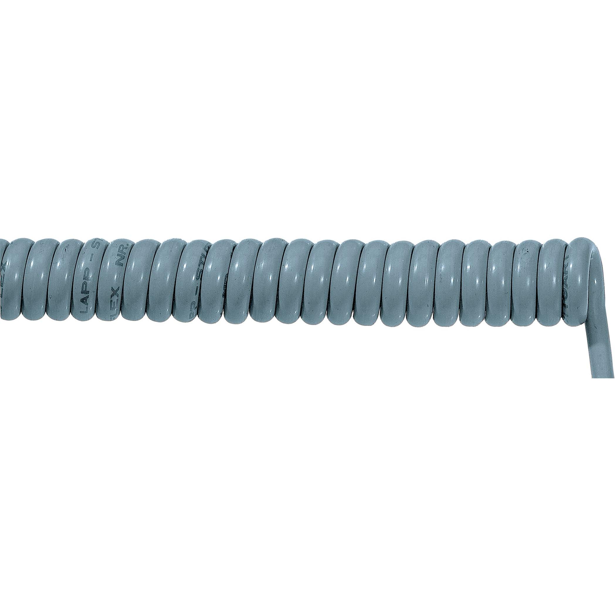 Lapp, Kabelleitung, Kabel Spiralkabel ÖLFLEX SPIRAL 400 P 2000 mm / 6000 mm 3 x 0.75 mm² Grau 70002631 1 St. (2 m)