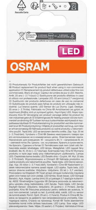 Produktbild Osram LED DAYLIGHT SENSOR CLASSIC A 10W 840 Frosted E27 (E27, 10 W, 1055 lm, 4 x, A)