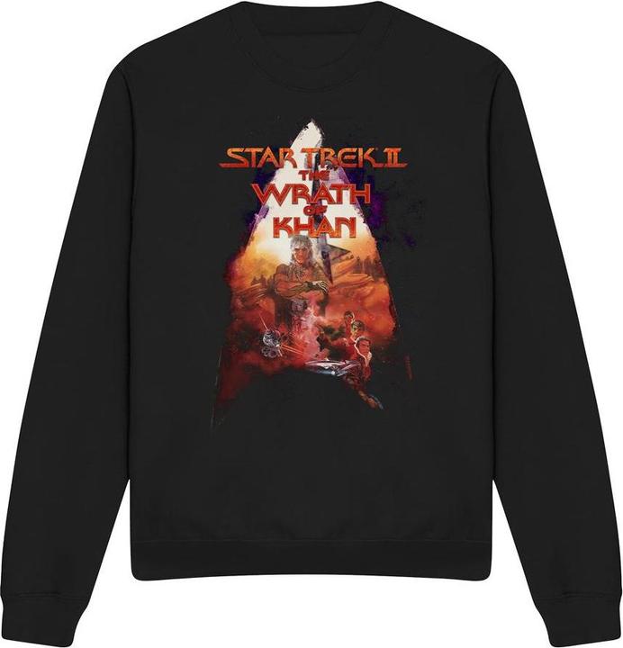 Actual product image Unisex Adult The Wrath of Khan Poster Sweatshirt (S)