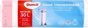 Productafbeelding Dumil Afvalzak 30L hoog met trekkoord 20 stuks (20x, 30 l)