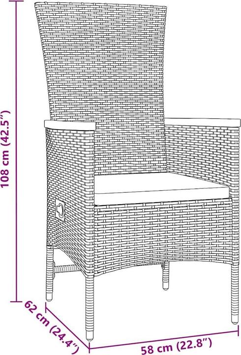 Produktbild vidaXL Gartenmöbel Set