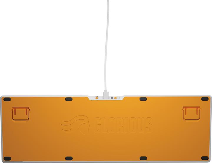 Actual product image Glorious GMMK 3 HE 100 % Custom Gaming Keyboard - Pre-Built, ANSI (US), Fox HE Switches, white (US, Cable)