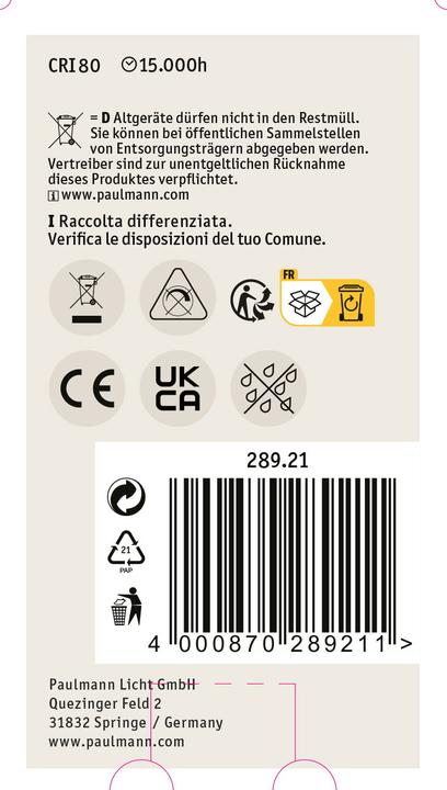 Produktbild Paulmann Allgebrauchslampe (E27, 470 lm, 1x)